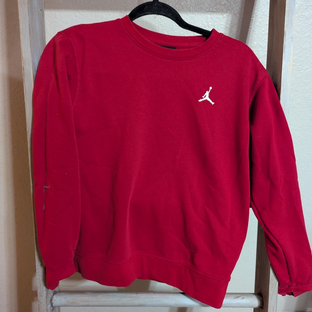 Jordan Red Crewneck Sweater Vibrant Style